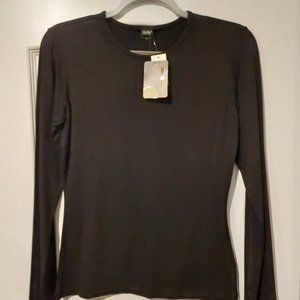 Women's Size L Long-Sleeved Black T-Shirt by (Belly)